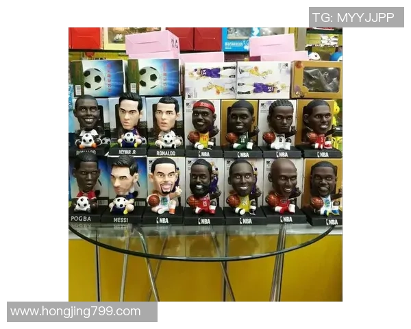 Q版NBA篮球明星库里与足球巨星梅西摇头公仔趣味组合设计艺术收藏品